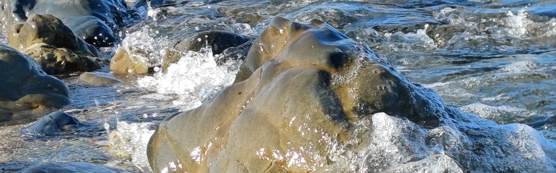 Lebendigkeit Körperarbeit Körperresonanz-Coaching Schoßraum-Begleitung - Stein im Wasser - Copyright Michaela Höhle