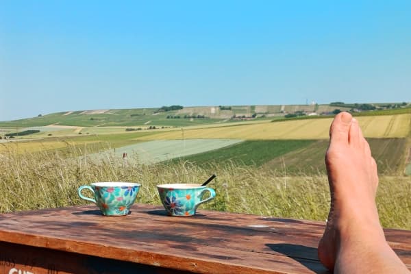 Kraft tanken in der Natur Entschleuigung Entstressen - Blick in die Weite - Copyright Michaela Höhle
